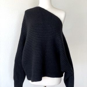 Black “Alexander Wang” Asymmetric Sweater